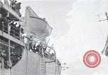 Image of survivors of USS Indianapolis CA-35 Peleliu Palau Islands, 1945, second 56 stock footage video 65675061230