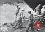 Image of survivors of USS Indianapolis CA-35 Peleliu Palau Islands, 1945, second 18 stock footage video 65675061232
