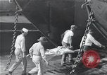 Image of survivors of USS Indianapolis CA-35 Peleliu Palau Islands, 1945, second 25 stock footage video 65675061232