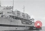 Standbild USS Ruhe AH-14 Peleliu Palau Inseln, 1945, aus Sekunde 22 historischem Filmmaterial Videoclip 65675061233