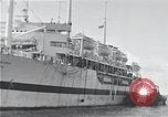 Standbild USS Ruhe AH-14 Peleliu Palau Inseln, 1945, aus Sekunde 27 historischem Filmmaterial Videoclip 65675061233