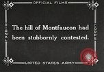 Standbild US-Truppen nehmen Montfaucon Hill Frankreich, 1918, aus Sekunde 5 historischem Filmmaterial Videoclip 65675061251