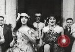 Image of World War 1 US soldiers watching drag queens perform France, 1918, second 8 stock footage video 65675061256