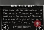 Image of Senator Oscar Underwood New York United States USA, 1924, second 1 stock footage video 65675061270