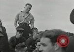 Standbild alliierten Konvois Colleville-sur-Mer Normandie Frankreich, 1944, aus Sekunde 6 historischem Filmmaterial Videoclip 65675061302