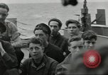 Standbild alliierten Konvois Colleville-sur-Mer Normandie Frankreich, 1944, aus Sekunde 22 historischem Filmmaterial Videoclip 65675061302
