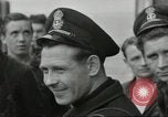 Standbild alliierten Konvois Colleville-sur-Mer Normandie Frankreich, 1944, aus Sekunde 49 historischem Filmmaterial Videoclip 65675061302