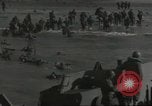 Image of British sailors Colleville-sur-Mer Normandy France, 1944, second 9 stock footage video 65675061304