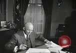 Standbild Präsident Dwight Eisenhower Washington DC USA, 1957, aus Sekunde 10 historischem Filmmaterial Videoclip 65675061330