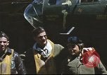 Image of B-17 Flying Fortress bomber crew United Kingdom, 1943, second 21 stock footage video 65675061380