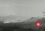 Image of shell explosions Cassino Italy, 1944, second 39 stock footage video 65675061472