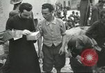 Image of Italian refugees Cassino Italy, 1944, second 56 stock footage video 65675061477