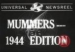 Image of Mummers Parade Philadelphia Pennsylvania USA, 1944, second 4 stock footage video 65675061497