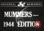 Image of Mummers Parade Philadelphia Pennsylvania USA, 1944, second 5 stock footage video 65675061497