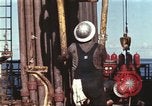 Image of offshore oil rig Atlantic Ocean, 1965, second 9 stock footage video 65675061603