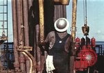 Image of offshore oil rig Atlantic Ocean, 1965, second 10 stock footage video 65675061603