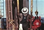 Image of offshore oil rig Atlantic Ocean, 1965, second 12 stock footage video 65675061603