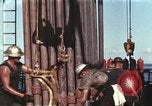 Image of offshore oil rig Atlantic Ocean, 1965, second 16 stock footage video 65675061603