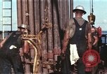 Image of offshore oil rig Atlantic Ocean, 1965, second 19 stock footage video 65675061603