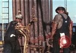 Image of offshore oil rig Atlantic Ocean, 1965, second 22 stock footage video 65675061603