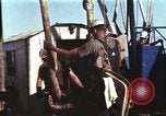 Image of offshore oil rig Atlantic Ocean, 1965, second 28 stock footage video 65675061603