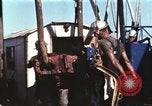 Image of offshore oil rig Atlantic Ocean, 1965, second 29 stock footage video 65675061603