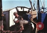 Image of offshore oil rig Atlantic Ocean, 1965, second 31 stock footage video 65675061603