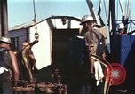 Image of offshore oil rig Atlantic Ocean, 1965, second 35 stock footage video 65675061603