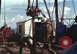 Image of offshore oil rig Atlantic Ocean, 1965, second 39 stock footage video 65675061603