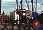 Image of offshore oil rig Atlantic Ocean, 1965, second 40 stock footage video 65675061603