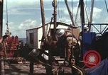 Image of offshore oil rig Atlantic Ocean, 1965, second 41 stock footage video 65675061603