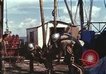 Image of offshore oil rig Atlantic Ocean, 1965, second 42 stock footage video 65675061603