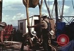 Image of offshore oil rig Atlantic Ocean, 1965, second 46 stock footage video 65675061603
