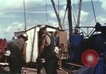 Image of offshore oil rig Atlantic Ocean, 1965, second 54 stock footage video 65675061603