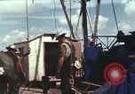 Image of offshore oil rig Atlantic Ocean, 1965, second 56 stock footage video 65675061603