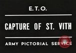 Standbild 7th Armored Division Sankt Vith Belgien, 1945, aus Sekunde 1 historischem Filmmaterial Videoclip 65675061636