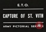 Standbild 7th Armored Division Sankt Vith Belgien, 1945, aus Sekunde 3 historischem Filmmaterial Videoclip 65675061636