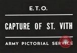 Standbild 7th Armored Division Sankt Vith Belgien, 1945, aus Sekunde 4 historischem Filmmaterial Videoclip 65675061636