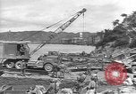 Image of American Army Corps of engineers rebuilding a bridge in South Korea during hostilities Korea, 1951, second 4 stock footage video 65675061713