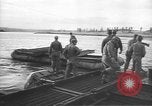 Image of American Army Corps of engineers rebuilding a bridge in South Korea during hostilities Korea, 1951, second 12 stock footage video 65675061713