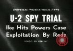 Image U-2 Essais d'espion Moscou Russie Union Soviétique, 1960, de la seconde 5 séquences d'archives historiques vidéo 65675061725