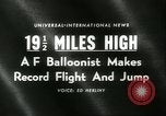 Image Le colonel Joseph Kittinger New Mexico United States USA, 1960, de la seconde 3 séquences d'archives historiques vidéo 65675061726