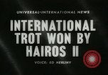 Standbild internationale Trabrennen Meisterschaft New York United States USA, 1960, aus Sekunde 5 historischem Filmmaterial Videoclip 65675061733