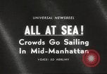 Image of annual boat show New York United States USA, 1966, second 19 stock footage video 65675061787