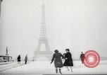 Image of snowfall Paris France, 1966, second 26 stock footage video 65675061791