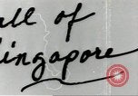 Standbild fallen von Singapur Singapur, 1942, aus Sekunde 1 historischem Filmmaterial Videoclip 65675061821
