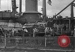 Image of Salvage and repair of the USS California (BB-44) Pearl Harbor Hawaii USA, 1942, second 49 stock footage video 65675061840