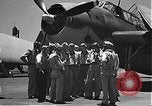 Image of Douglas SBD Dauntless aircraft start and taxi Pearl Harbor Hawaii USA, 1942, second 7 stock footage video 65675061841