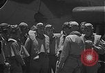 Image of Douglas SBD Dauntless aircraft start and taxi Pearl Harbor Hawaii USA, 1942, second 10 stock footage video 65675061841