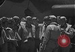 Image of Douglas SBD Dauntless aircraft start and taxi Pearl Harbor Hawaii USA, 1942, second 15 stock footage video 65675061841